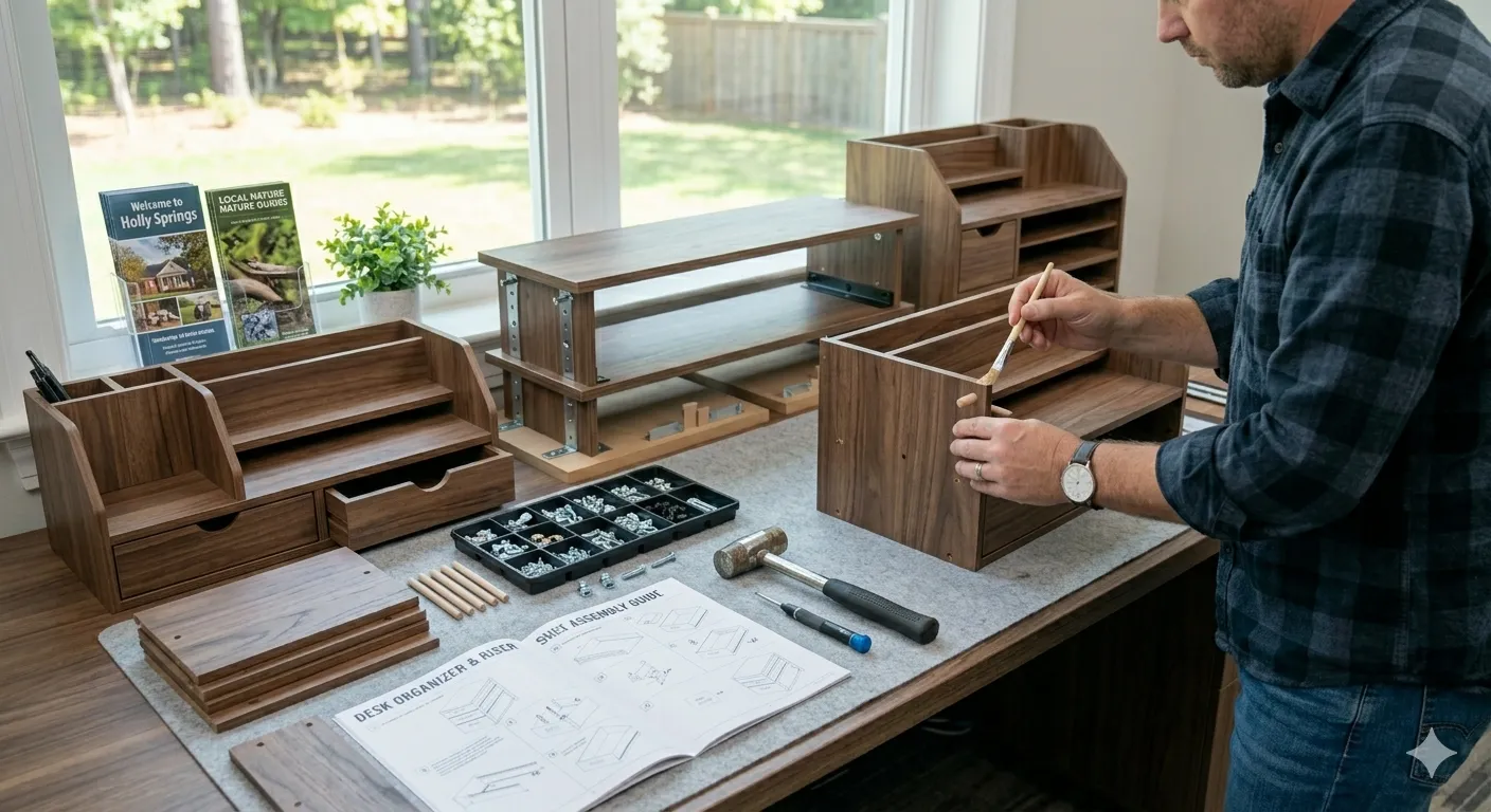 Desk Organizer / Riser Shelf Assembly