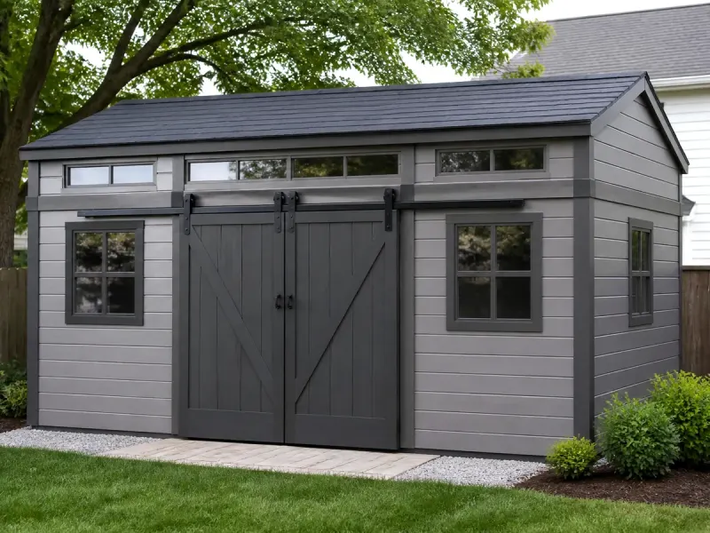Patiowell 8×6 Resin Shed Assembly in North Carolina