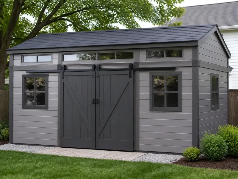 Suncast Vista 7×7 Resin Shed Assembly in North Carolina